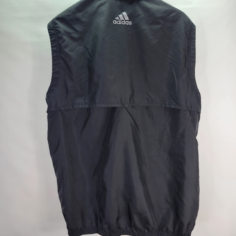 Adidas Golf Black Windbreaker Vest 1/4 Zip Front Pockets Size 2XL - Picture 5 of 9